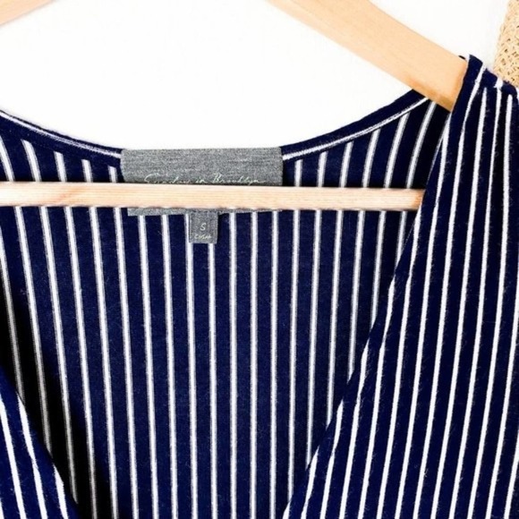 Anthro Sunday in Brooklyn Carine Blue Stripe Dress Size S Small - Picture 4 of 9